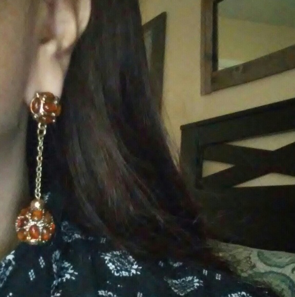 Vintage Kenneth Lane Ball drop Earrings - Picture 7 of 7